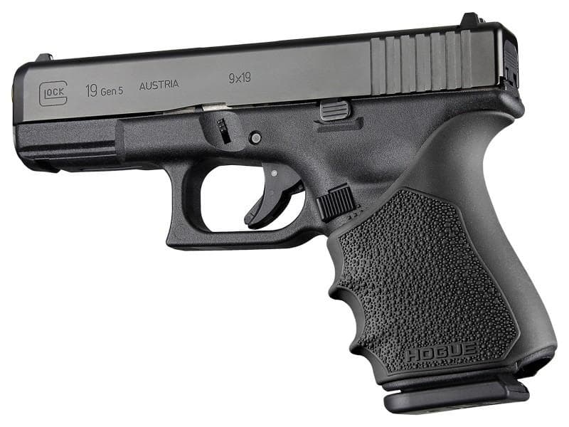 Hogue HandAll Beavertail Grip Sleeve Glock 19 23 32 38 Gen 1-2-5 Black