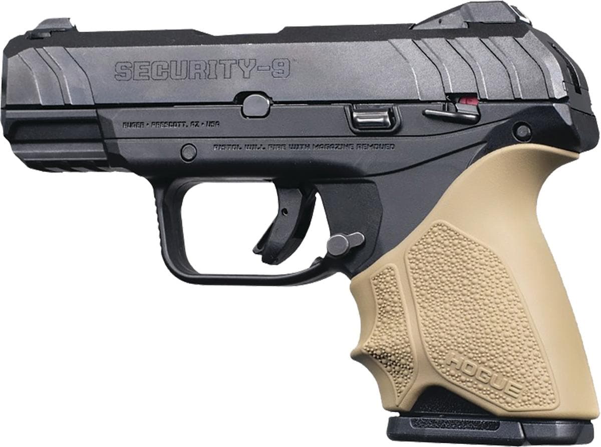 Hogue HandAll Beavertail Grip Sleeve Ruger Security 9 Compact - FDE
