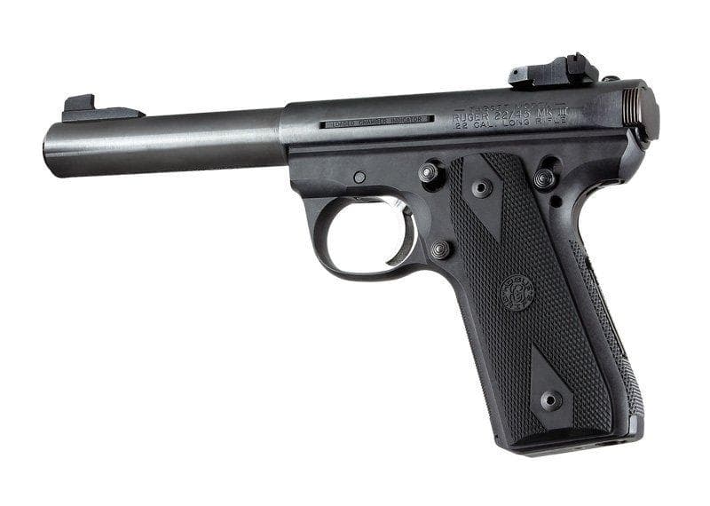 Ruger 22/45 RP Rubber Grip Panels Checkered W/Diamonds