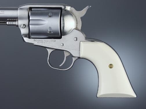 Hogue Grips Ruger Blackhawk/Vaquero Ivory Polymer Cowboy Panels