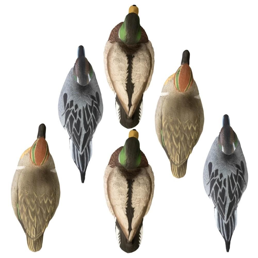 Higdon Late Season Puddle Pack Standard Foam Drakes 2 Mallard 2 Pintails 2 GW Teal 6/ct