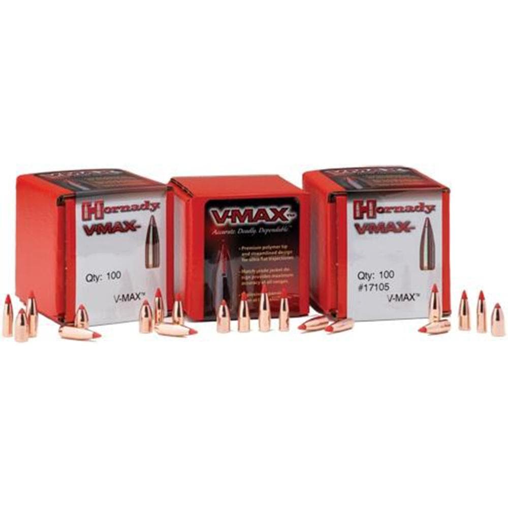 Hornady V-MAX Bullets .22 cal .224" 53 gr V-MAX 100/ct