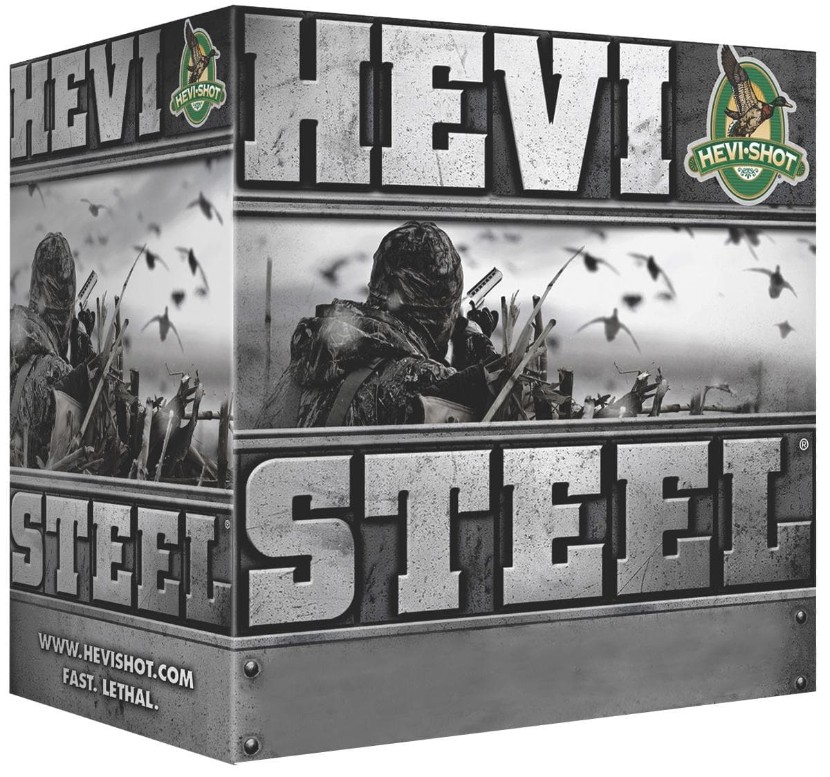 HEVI-Shot HEVI-Steel Shotshells 12 ga 3-1/2"" 1-3/8 oz 1550 fps #1 25/Box