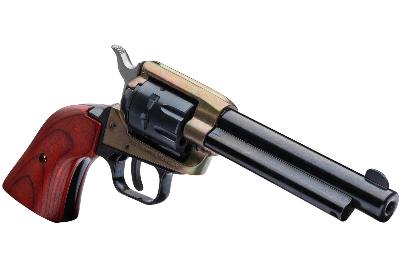 Heritage Rough Rider Case Hardened Handgun .22LR 9/rd Magazine 4.75" Barrel Cocobolo Grips