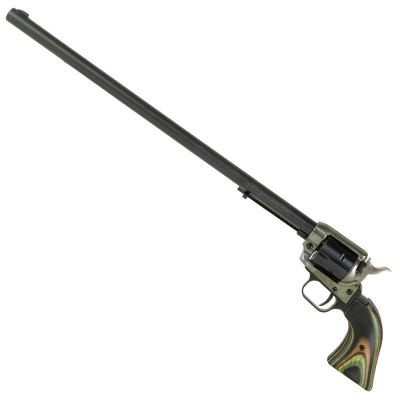 Heritage Rough Rider Handgun .22 LR 6/rd Capacity 16" Barrel Black with Laminate Green Grip