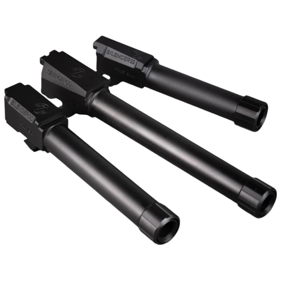 SilencerCo Threaded Barrel for Beretta 92FS/M9 9mm Luger 1/2x28 5.3" Black