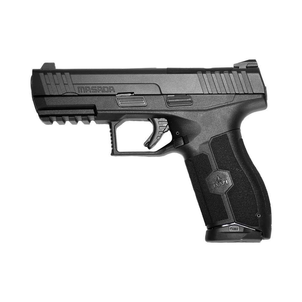 IWI MASADA Pistol 9mm 2 17/rd Magazines 4.1" Barrel Black 3-Dot Sight Optics Ready