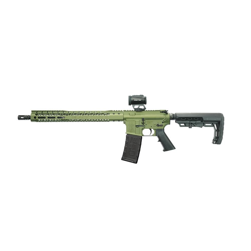 Black Rain Ordnance BRO Spec 15 w/Zerotech Trace Red Dot Rifle 5.56mm 30rd Magazine(1) 16" Barrel Bullfrog Finish