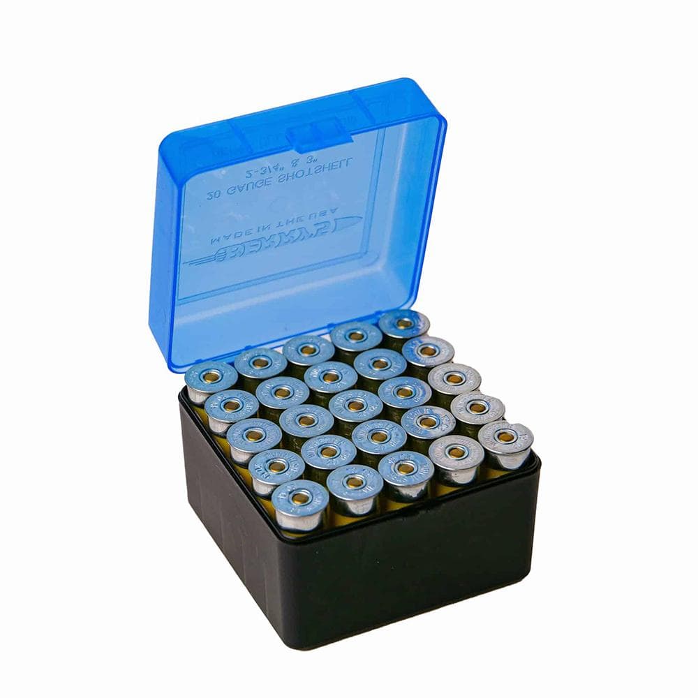 Berry's Shot Shell Ammo Box 20 ga 3" 25rd Blue/Black