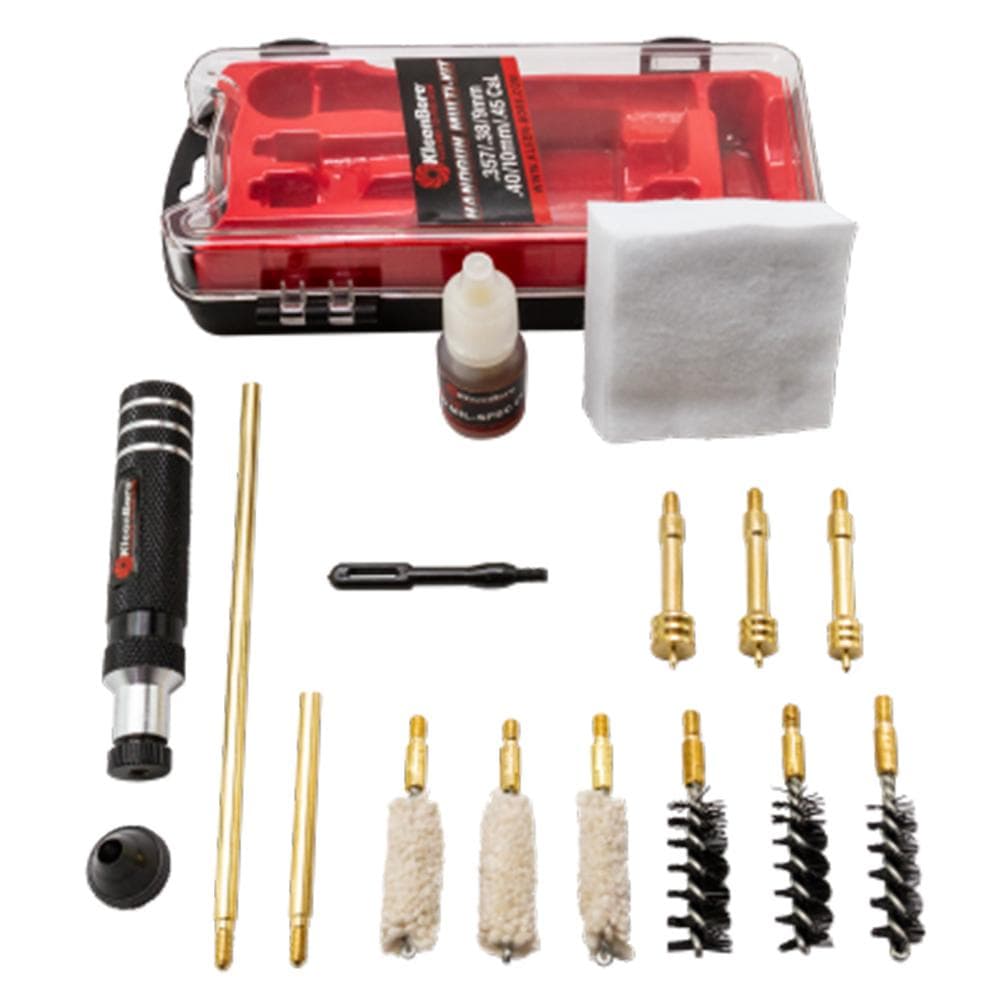 KleenBore Multi-Handgun Cleaning Kit .38/9mm Luger/10mm/.40/.45 Caliber