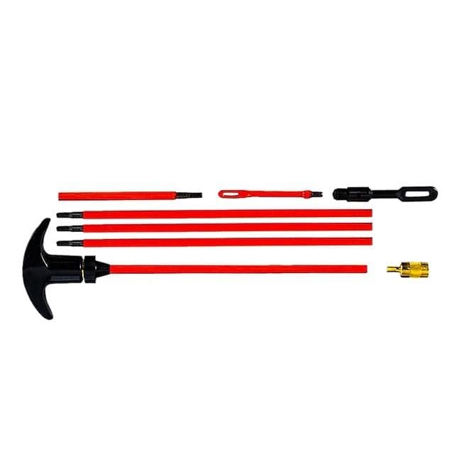 KleenBore Universal Saf-T-Clad Cleaning Rod Set .22-.45 Cal. All Gauge Handgun Rifle Shotgun Clamshell