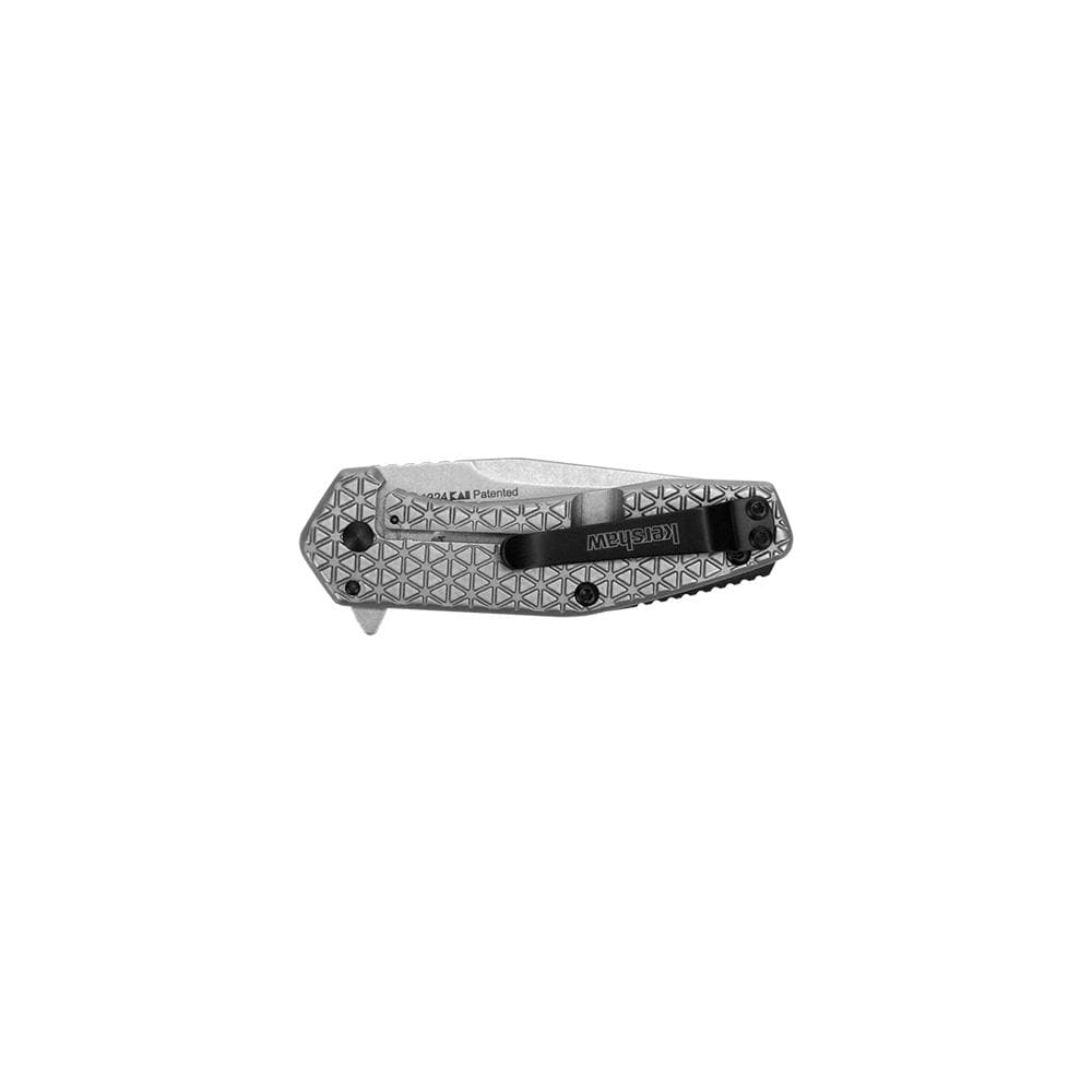 Kershaw Cathode Folding Knife 2-1/4" American Tanto Blade Silver