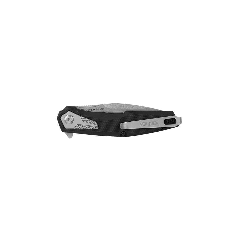 Kershaw Tremolo Spring Assisted Folding Knife 3-1/8" Clip Point Blade Black