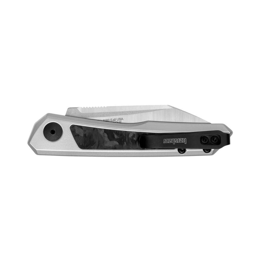 Kershaw Launch 20 Automatic Folding Knife 3" Reverse Tanto Blade Silver and Black