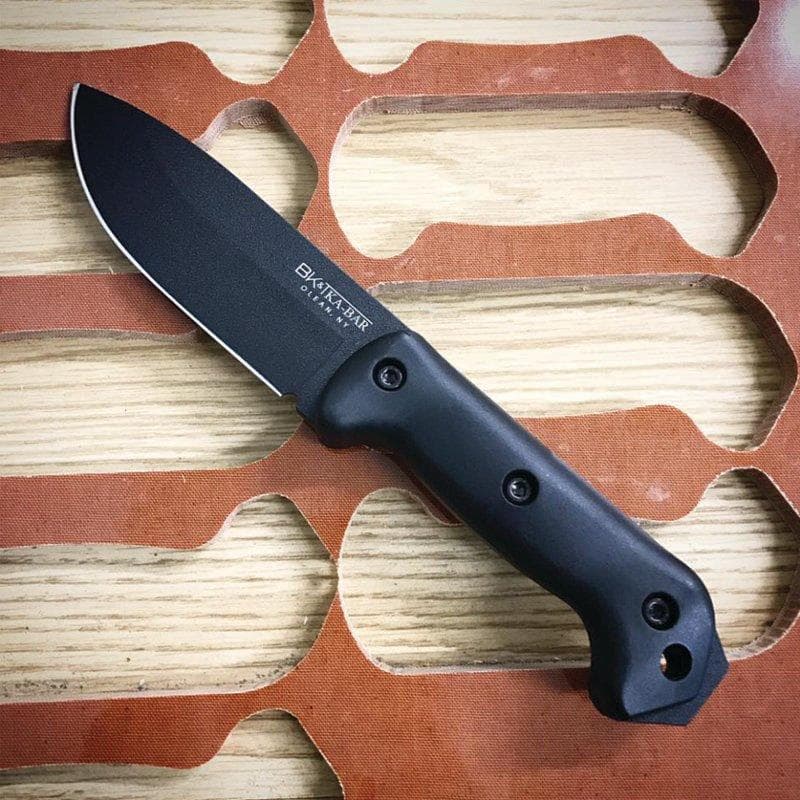 Ka-Bar Becker Companion Fixed Knife 5-1/4" Drop Point Blade Black