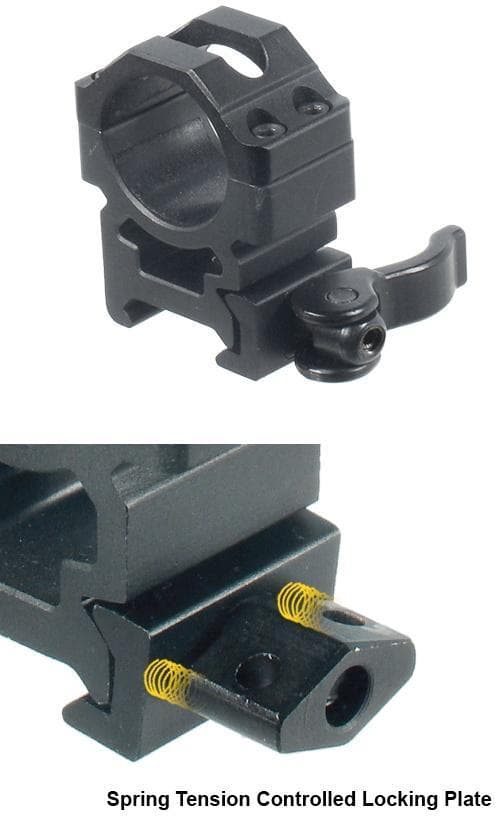 Leapers UTG 2-Piece Max Strength LE Grade Picatinny Rings - 22mm Width 1" - Medium