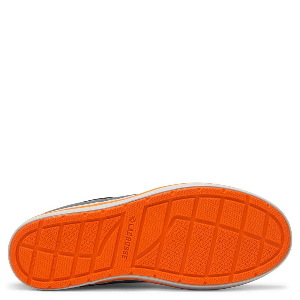 LaCrosse Mens Alpha Deck Boot 6" Grey/Orange Size 10