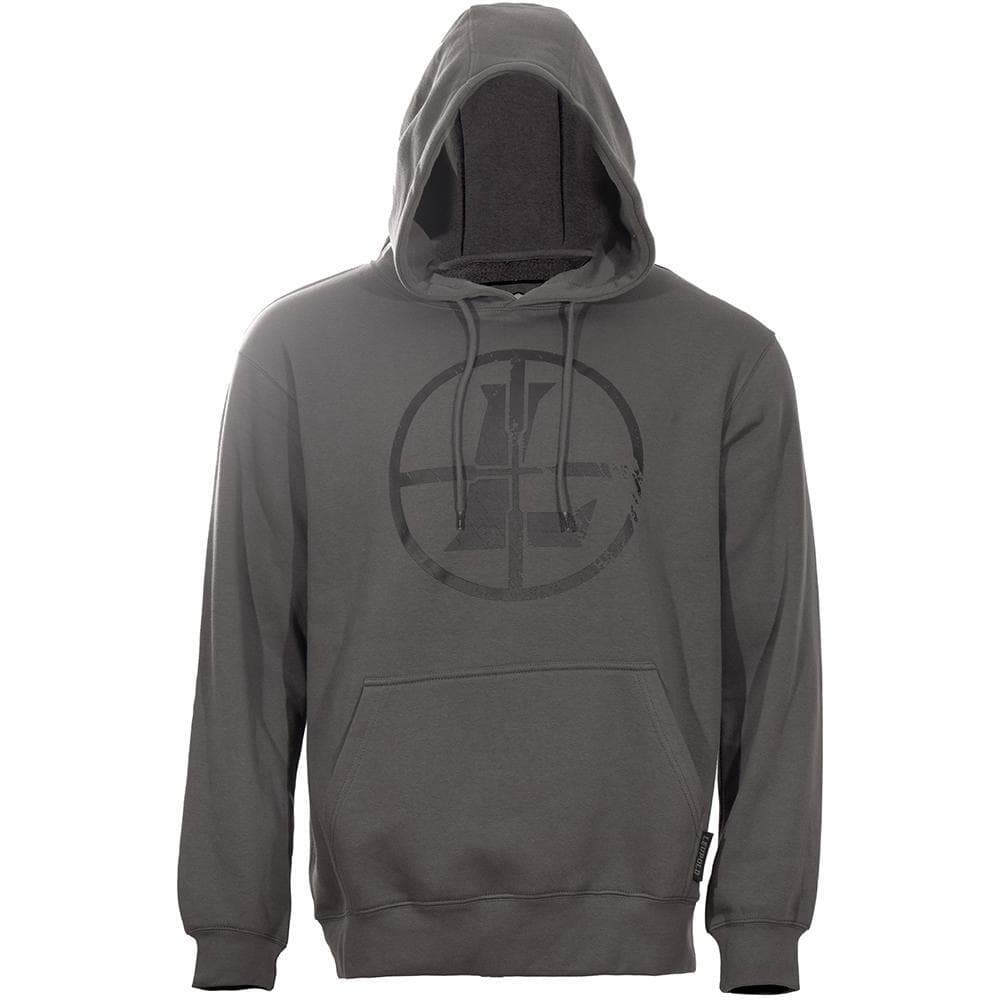 Leupold Distressed Reticle Hoodie Gunmetal S