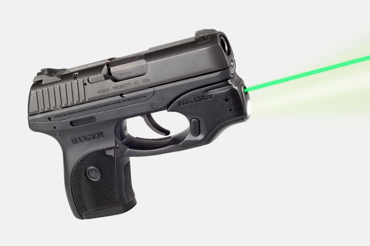 LaserMax CenterFire Light & Laser w/GripSense for Ruger LC9/LC380/LC9S Green