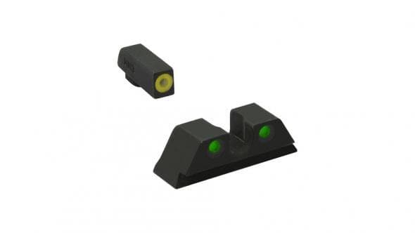 Meprolight ML41231 Hyper-Bright Yellow Ring Front/Green Rear Sights for Kimber DASA Revolvers