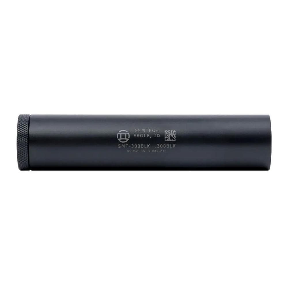 USED Gemtech GMT-300BLK Suppressor .300 BLK 6.7" 5/8x24 Thread Black