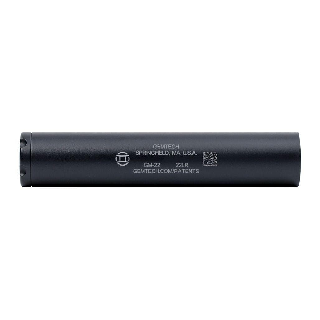 Gemtech GM-22 Direct Thread Aluminum Rimfire Suppressor .22LR Black