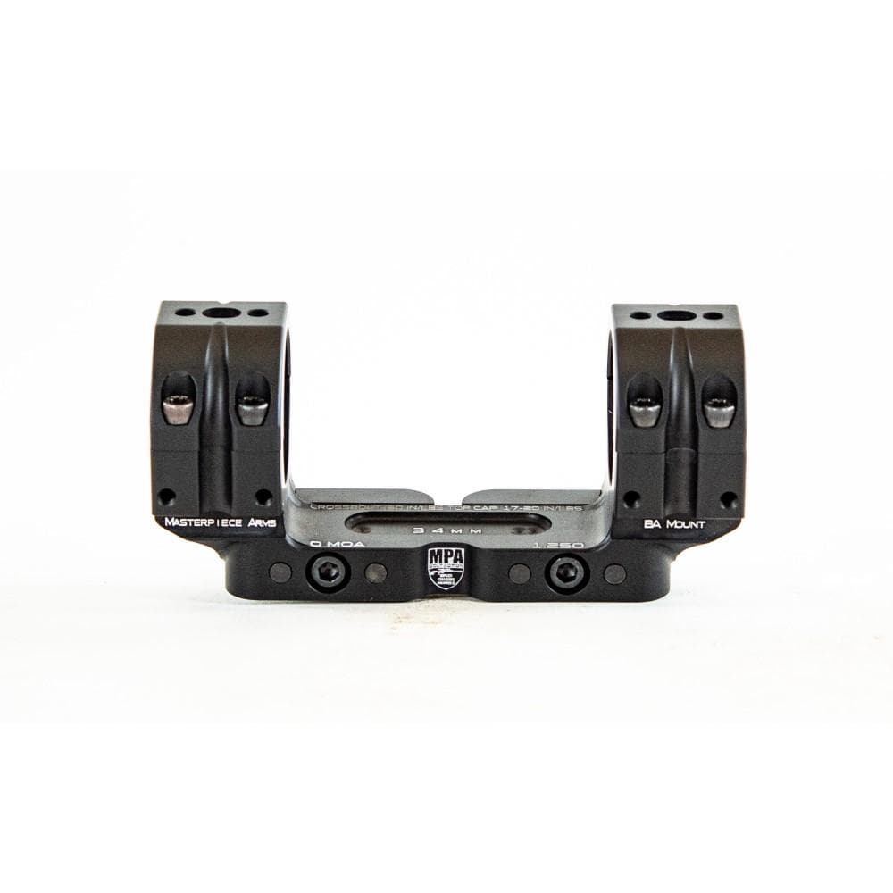 MPA Bolt Action Scope Rings 30mm 1.125" Height Black