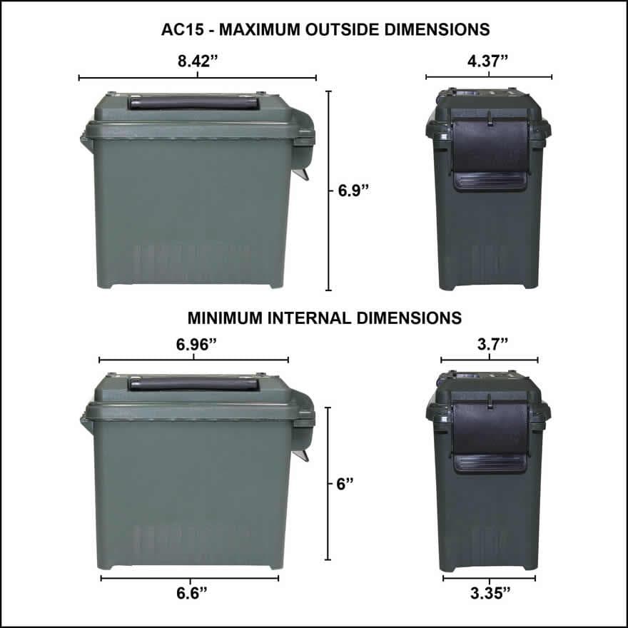 MTM Ammo Can Mini for Bulk Ammo - FDE