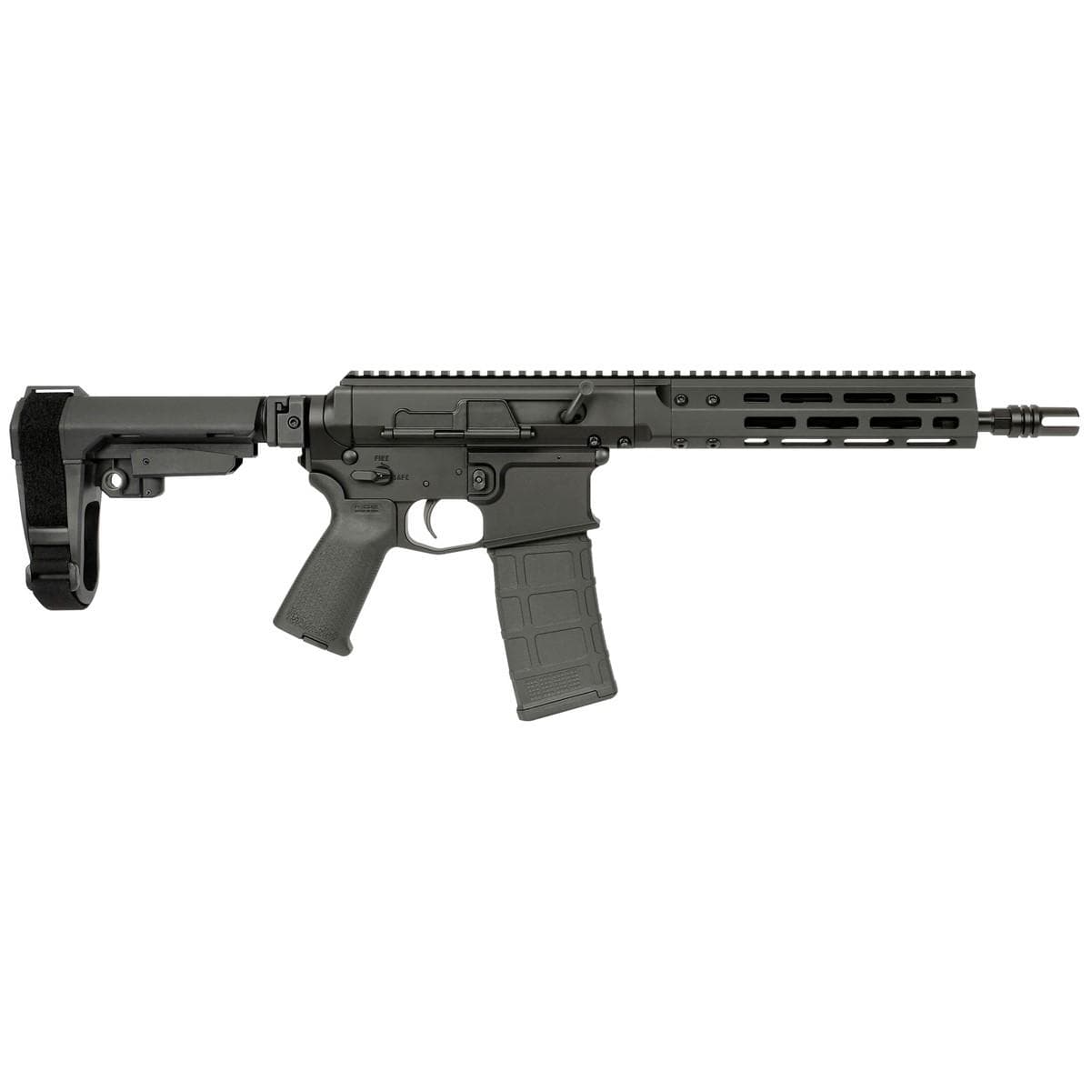 Midwest Industries Side Folder with MI Stock Tube Black