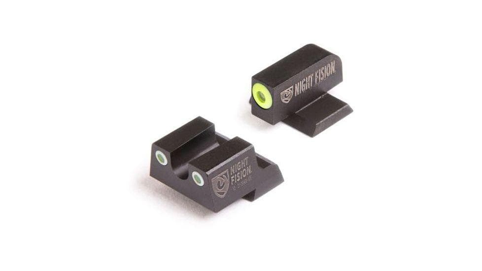 Perfect Dot NS Set w/Yellow Front + Black Square Rear Fits Springfield XD