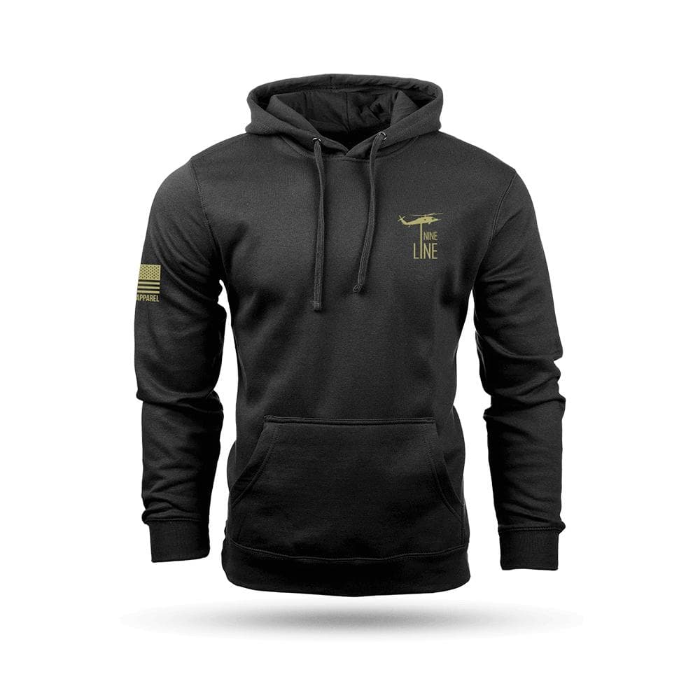 Nine Line American Camo Hooded Sweatshirt Black L