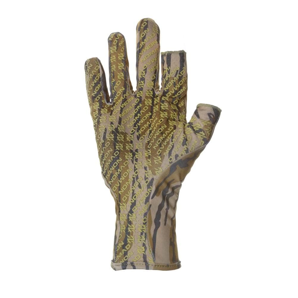 Nomad Fingerless Turkey Glove Mossy Oak Bottomland M/L