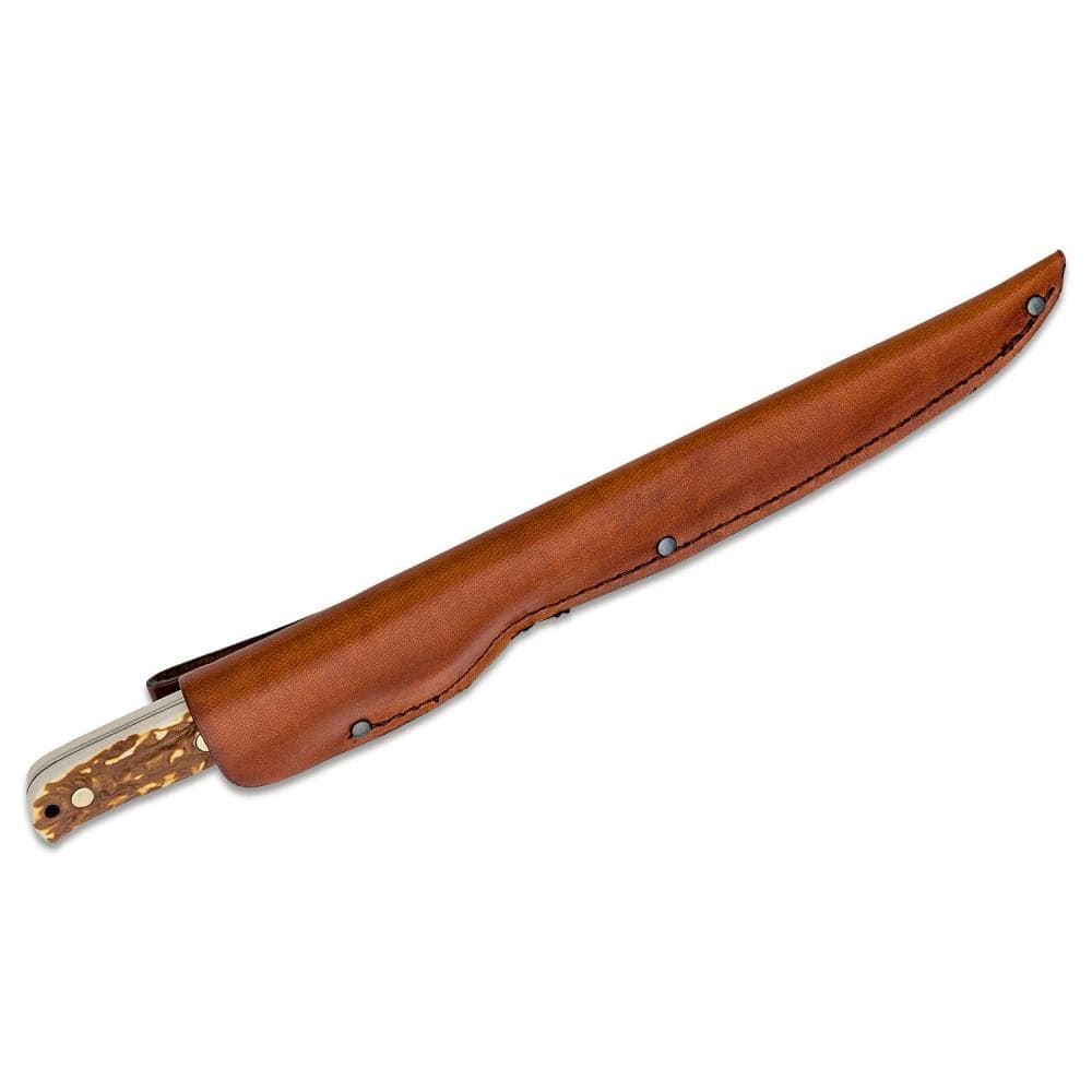 Schrade Uncle Henry Next Gen 167UH Stagalong Fixed Knife 7-1/2" Fillet Blade Brown