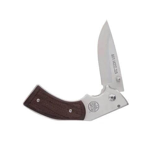 Smith & Wesson M325 Revolver Knife 3" Blade Brown