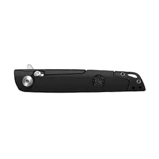 Smith & Wesson KT 24/7 Crossbar Folder Knife 3-1/4" Drop Point Blade Black