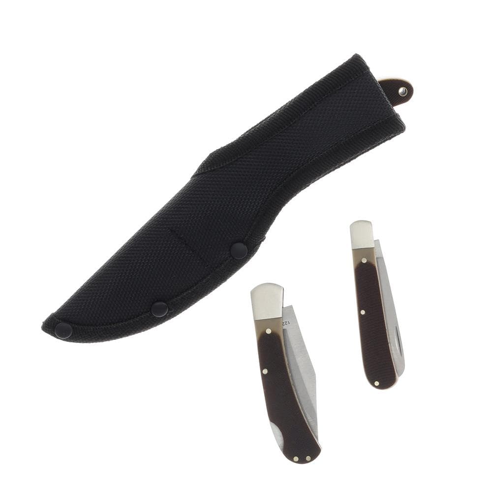 Old Timer Knife Combo Tin Fixed and Folding Knives