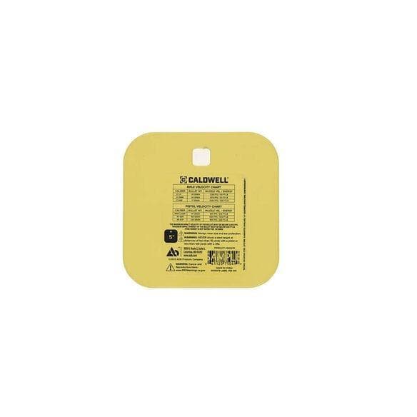 Caldwell AR500 1/4'' Rimfire/Handgun 5'' Square Gong Yellow