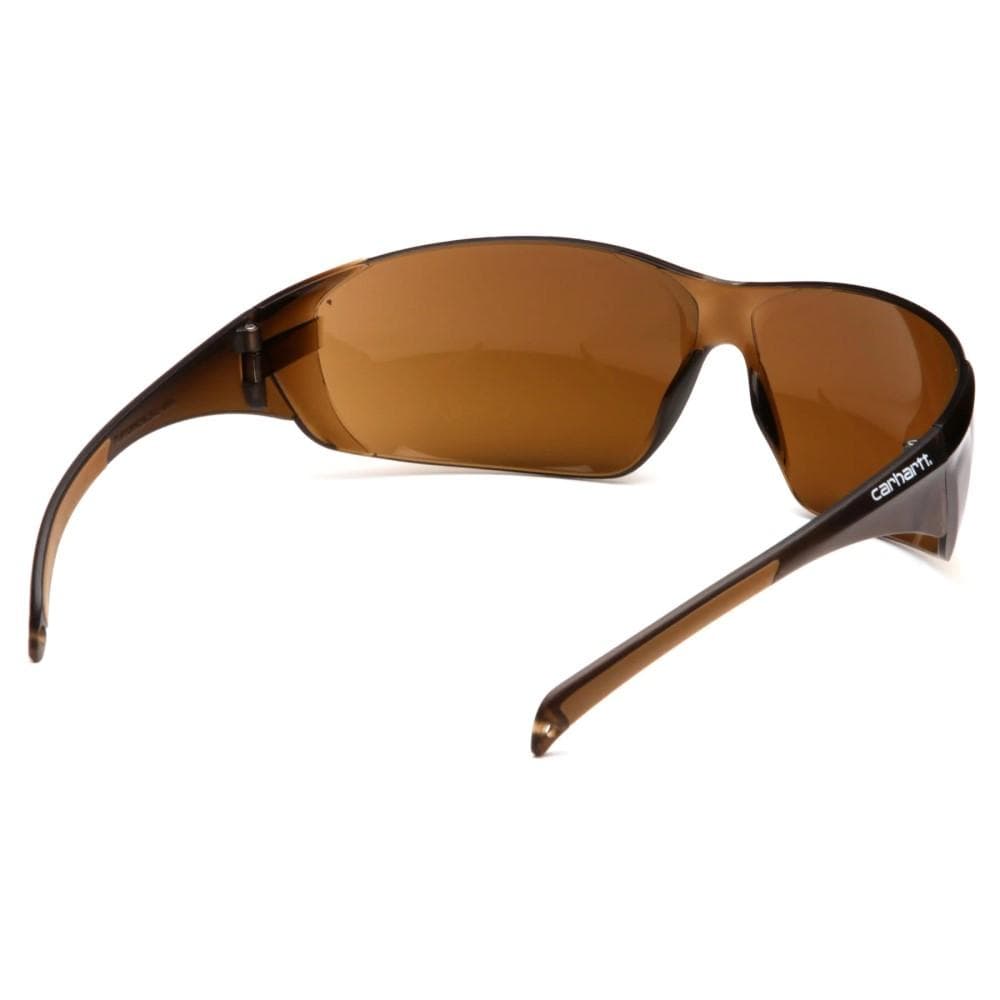 Pyramex Billings Frameless Shooting Glasses Sandstone Bronze with Carhartt Bag