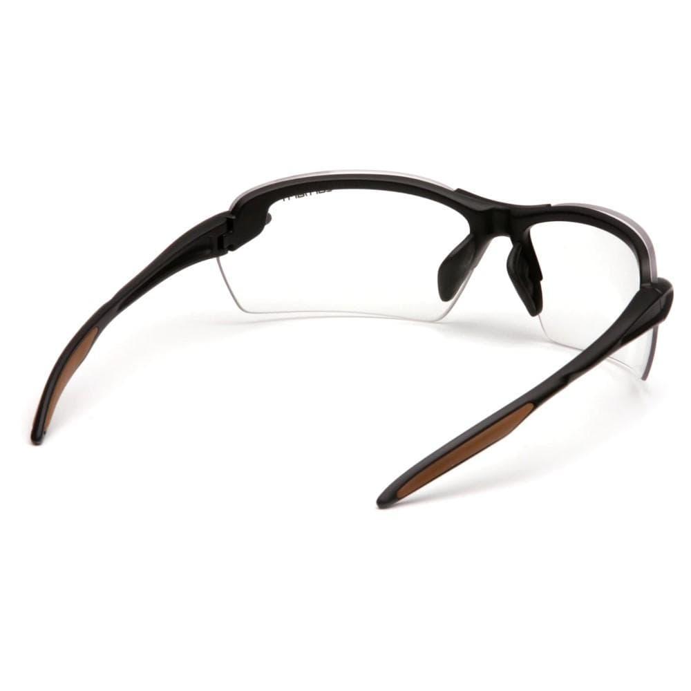 Pyramex Carhartt Spokane Shooting Glasses Black with Clear Lens