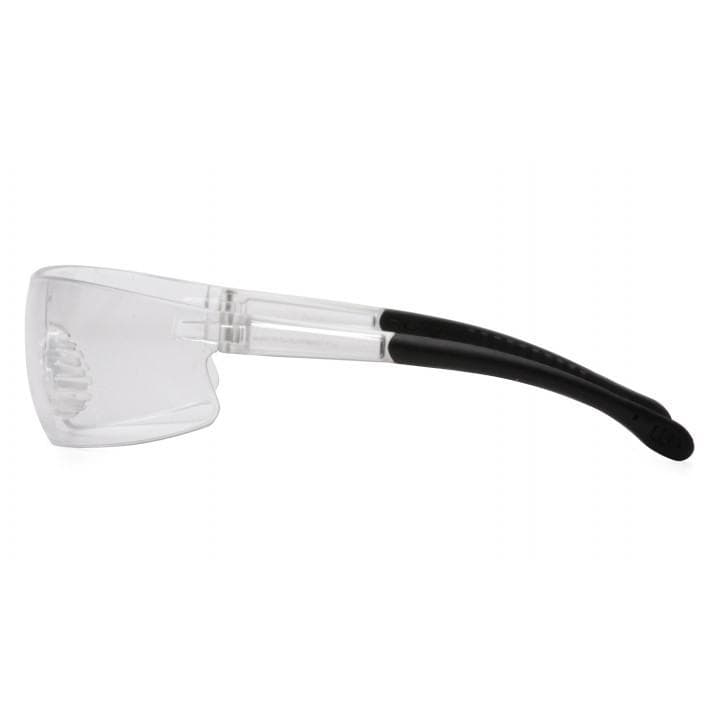 Pyramex Provoq Safety Glasses Black with Clear Lens