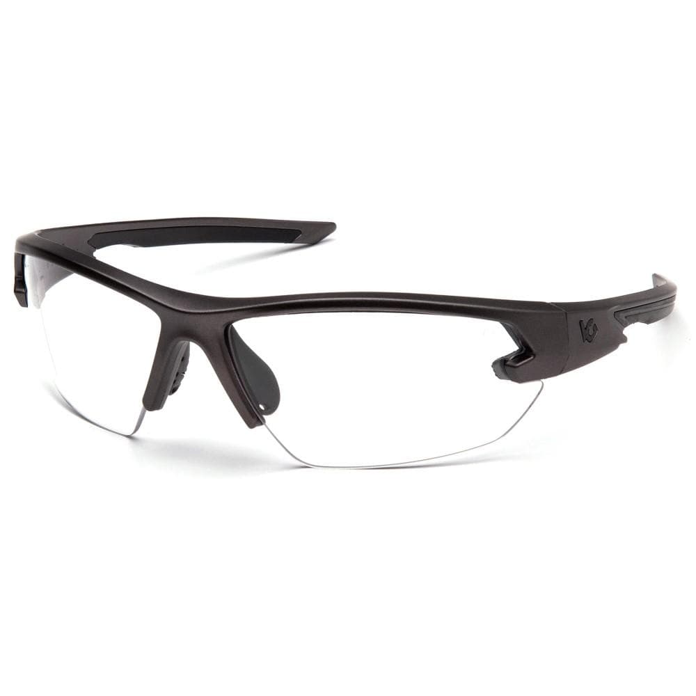 Pyramex Venture Gear Semtex 2.0 Shooting Glasses Gun Metal Frame with Clear Anti-Fog Lens