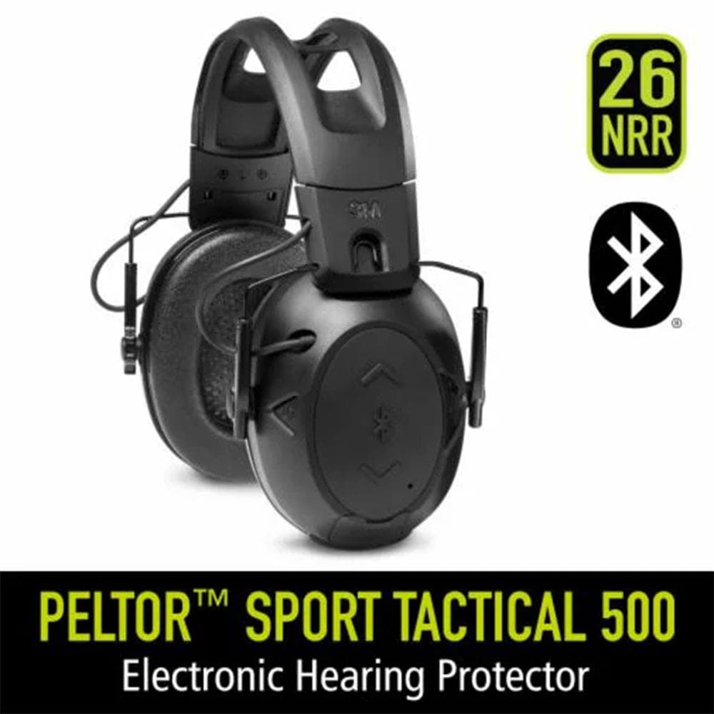 Peltor Sport Tactical 500 Electronic Ear Muffs 26dB Black