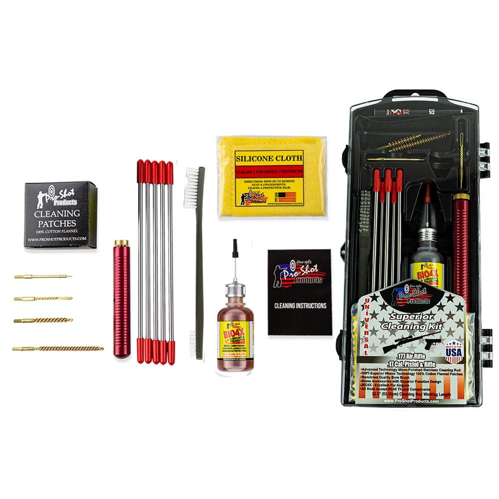 Pro-Shot .177 Air Rifle/Pistol and .17 Cal. Multi Section Rod Cleaning Kit