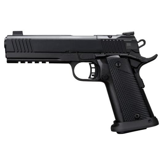 RIA USA 1911 A2 Tac Ultra AOS Handgun .45 Auto 13rd Magazine 5" Barrel Black