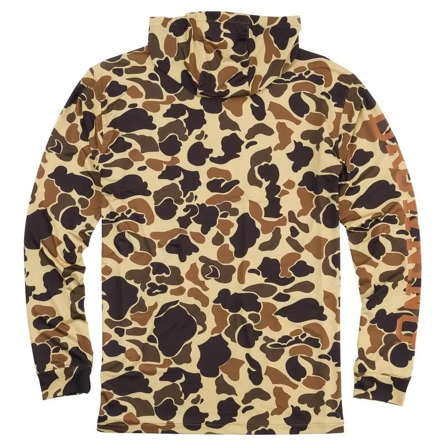 Browning Hooded Long Sleeve Tech Shirt Vintage Tan Camo XL