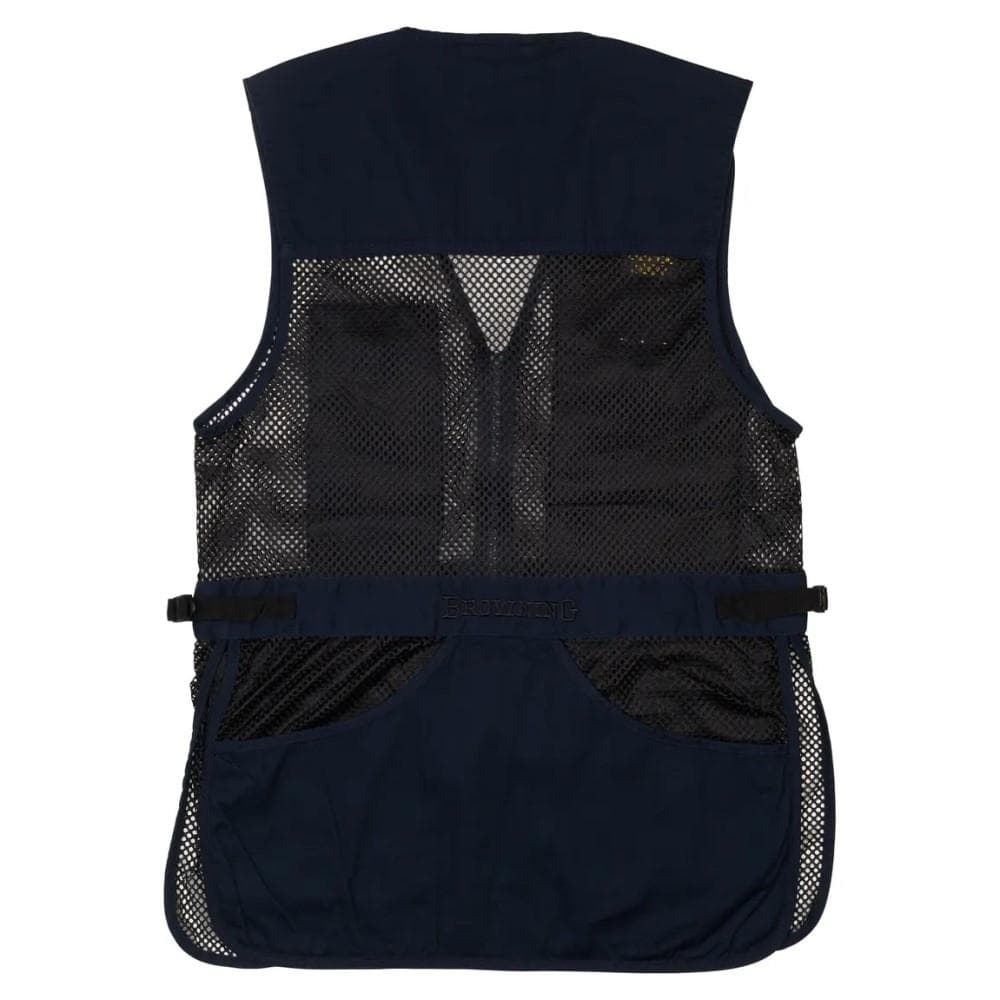 Browning Trapper Creek Mesh Shooting Vest Navy and Black L