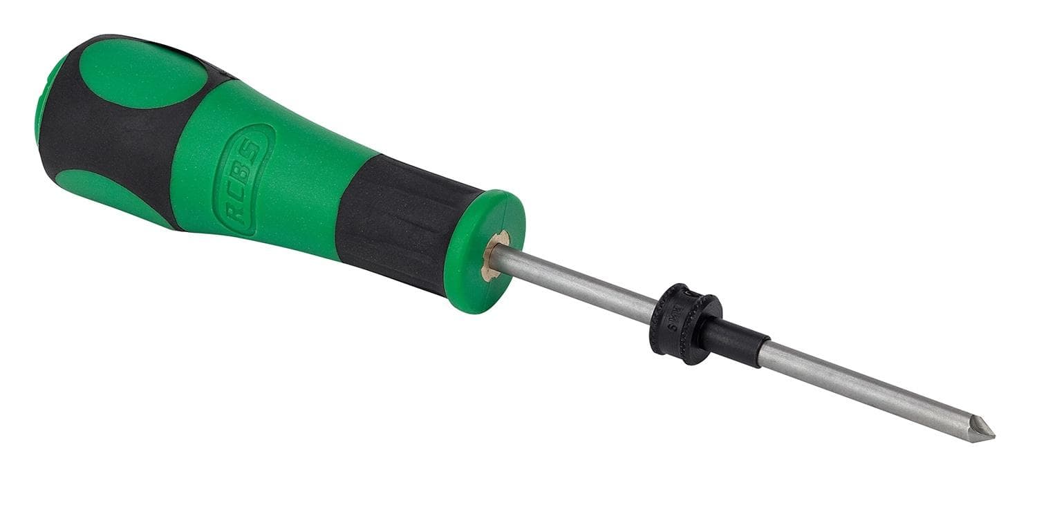 RCBS Flash Hole Deburring Tool with Case Pilot Stop 6mm
