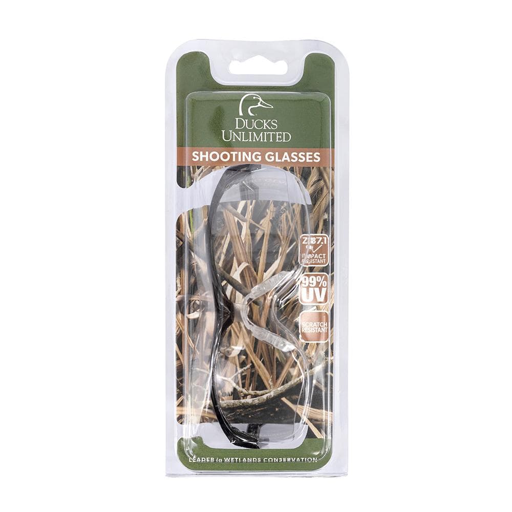 Ducks Unlimited Half Frame Shooting Glasses Black with Clear Lens