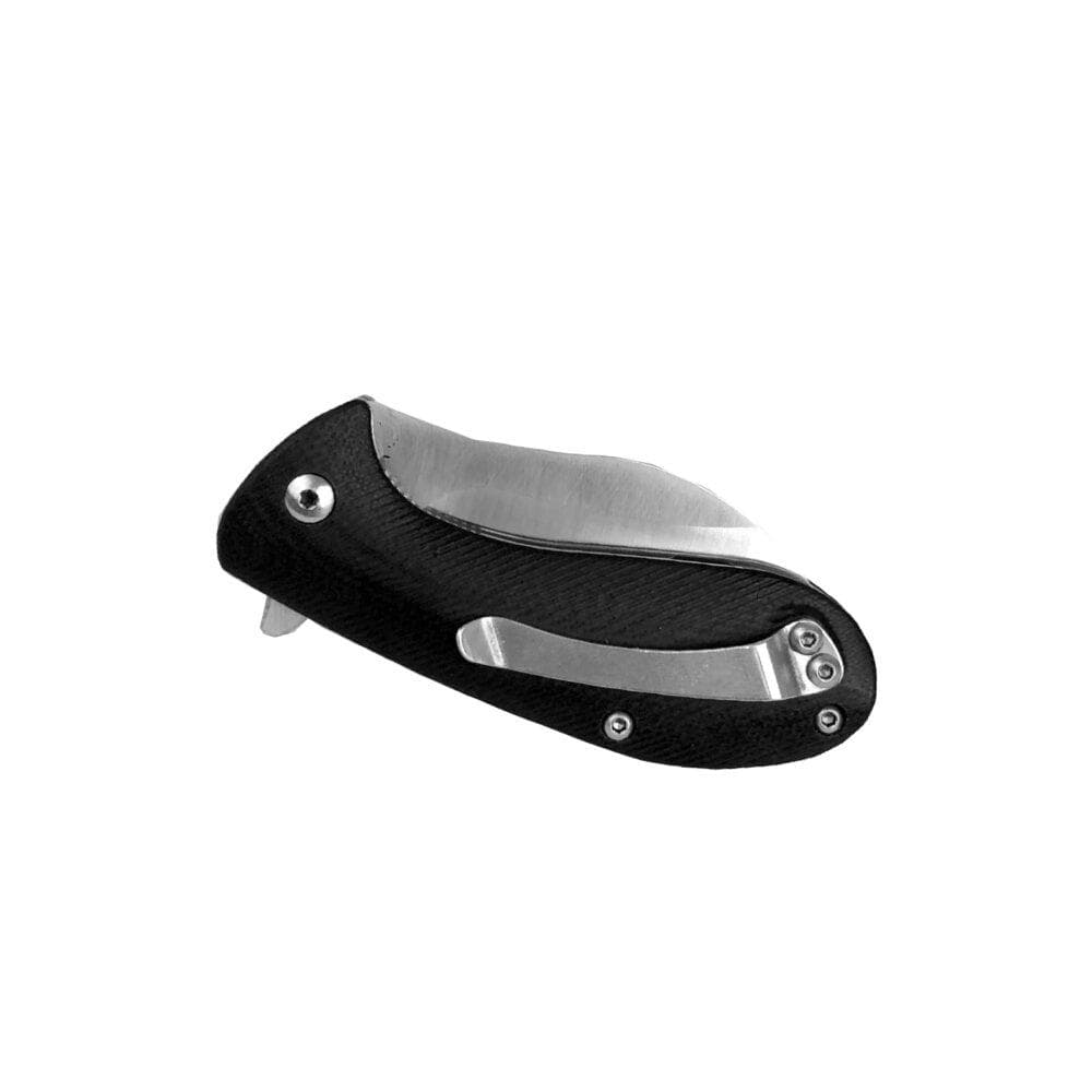 ABKT Elite BB Grunt Folding Knife 2-3/4" Drop Point Blade Black