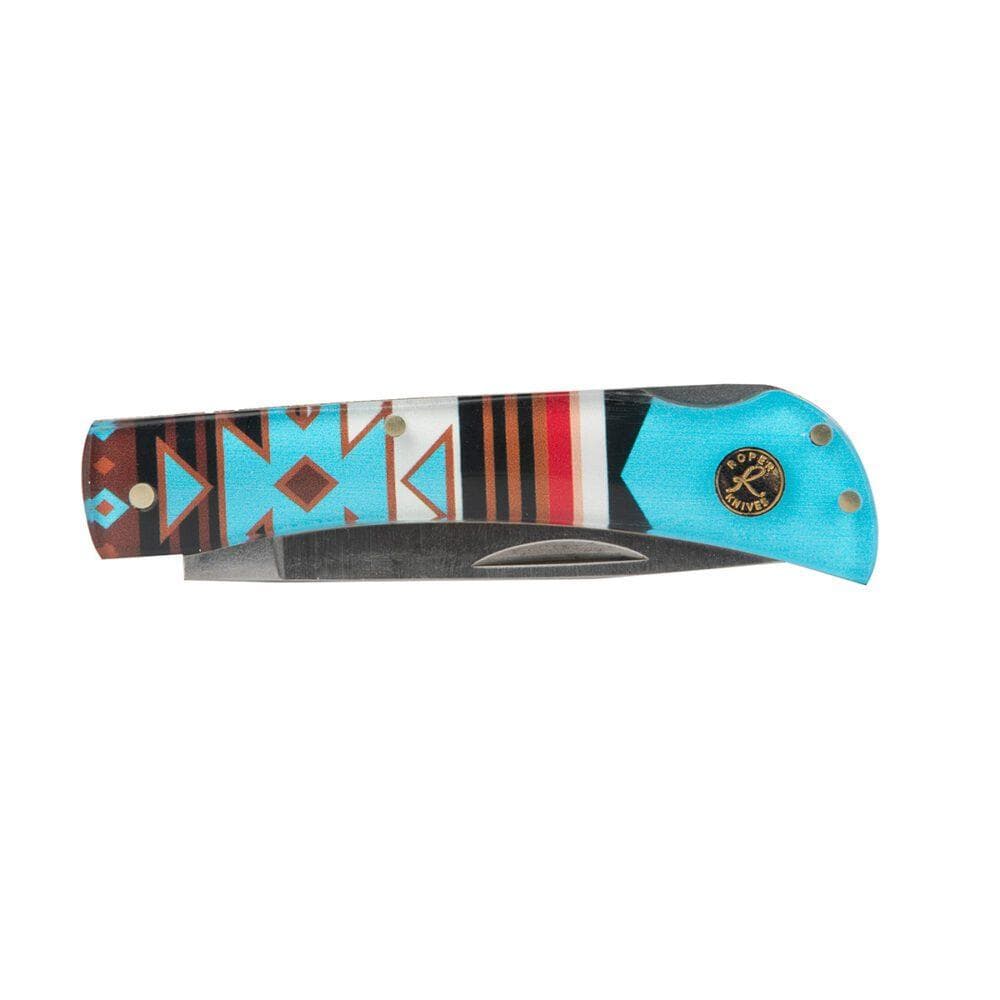 ABKT Roper Tumble Weed Sunset Series II Folding Knife 3" Drop Point Blade